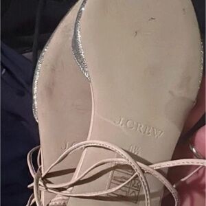 J. Crew Women's Silver and Beige Heels